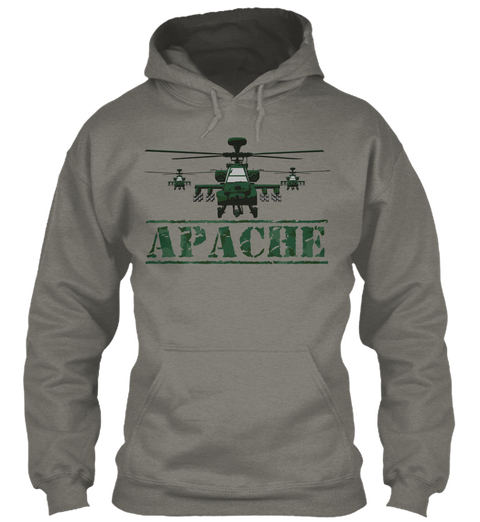 Apache Charcoal T-Shirt Front