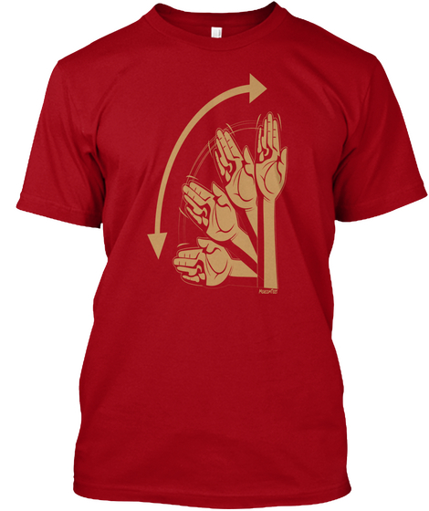 Morcom Tees Deep Red Camiseta Front