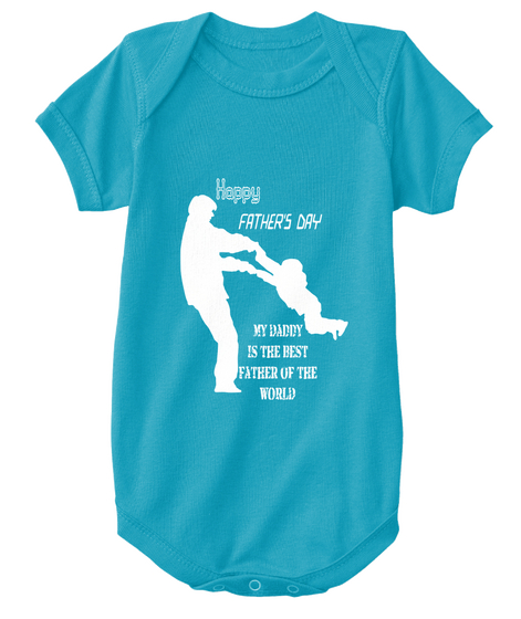 Fathers Day Turquoise T-Shirt Front