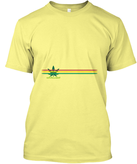 Adidaweed Lemon Yellow  T-Shirt Front