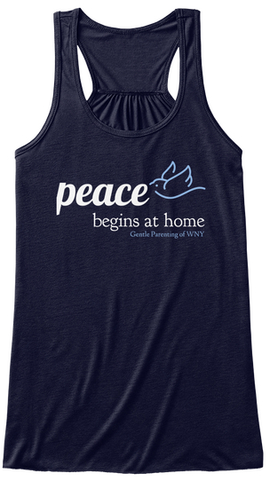 Peace Begins At Homegentle Parenting Of Wny Midnight Camiseta Front