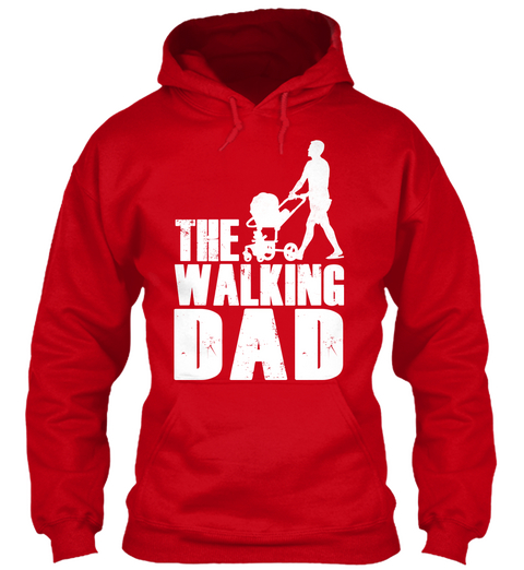 The Walking Dad Red Camiseta Front