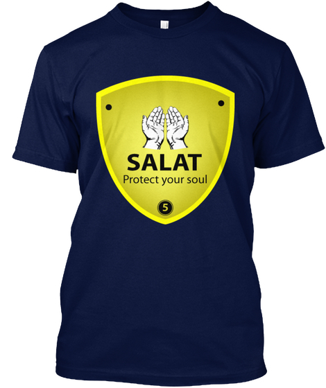 Salat Protect Your Soul 5 Navy Maglietta Front