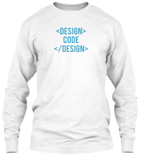 <Design >
Code 
</Design > White T-Shirt Front