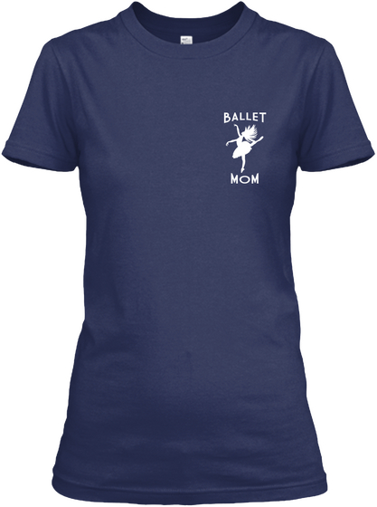 Ballet Mom Navy Maglietta Front