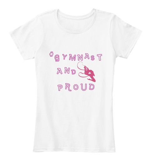 Gymnastics Tee White Camiseta Front