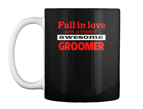 Love With Awesome Groomer Black Kaos Front