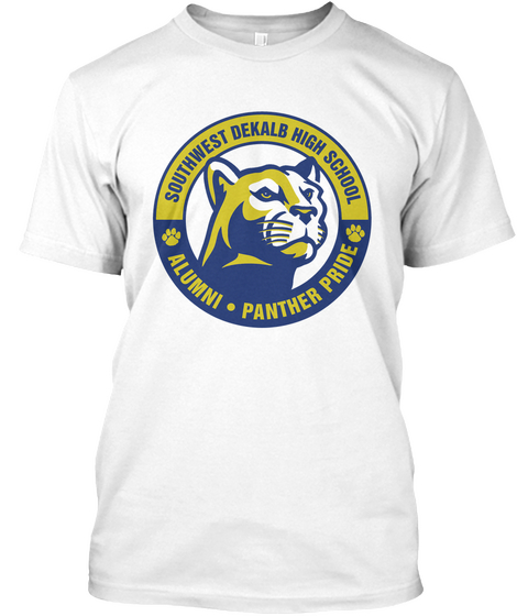 Southwest Dekalb High School Alumni Panther Pride White Camiseta Front