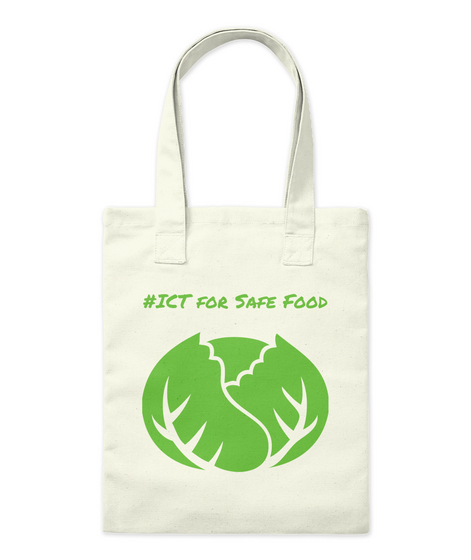 #Ict For Safe Food Natural T-Shirt Front