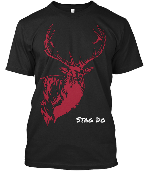 Stag Do Black T-Shirt Front