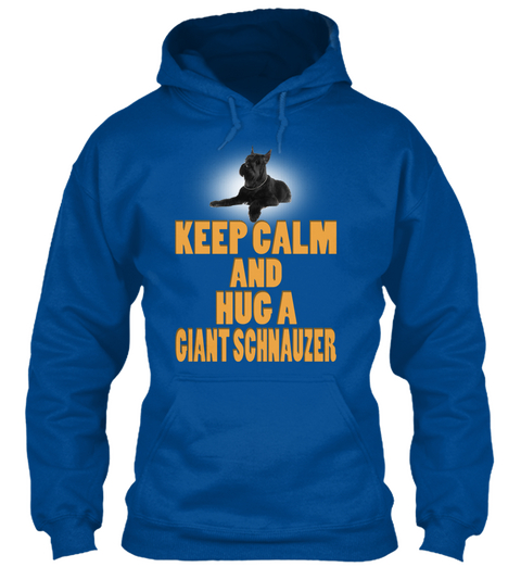 Love With My Giant Schnauzer Royal T-Shirt Front