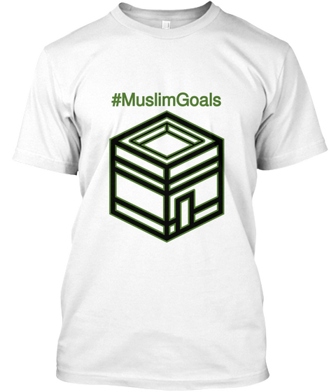 #Muslim Goals White Camiseta Front