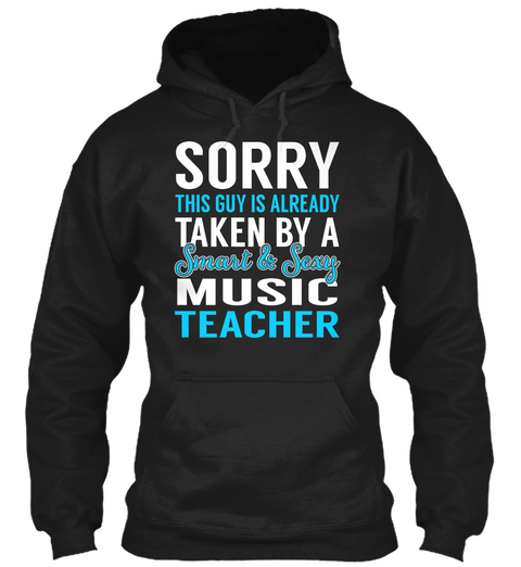 Music Teacher Black T-Shirt Front