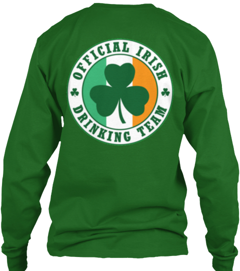 Official Irish Drinking Team Irish Green Kaos Back