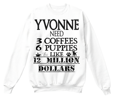 Yvonne White T-Shirt Front