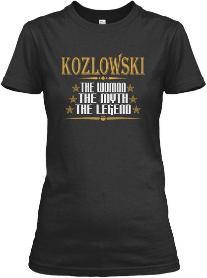 Kozlowski The Woman The Myth The Legend Black Kaos Front