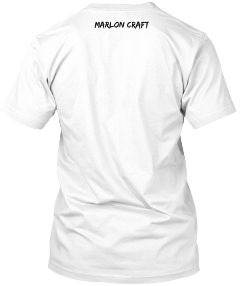 Marlon Craft White T-Shirt Back