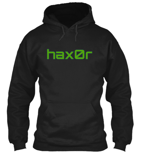 Haxor Black T-Shirt Front