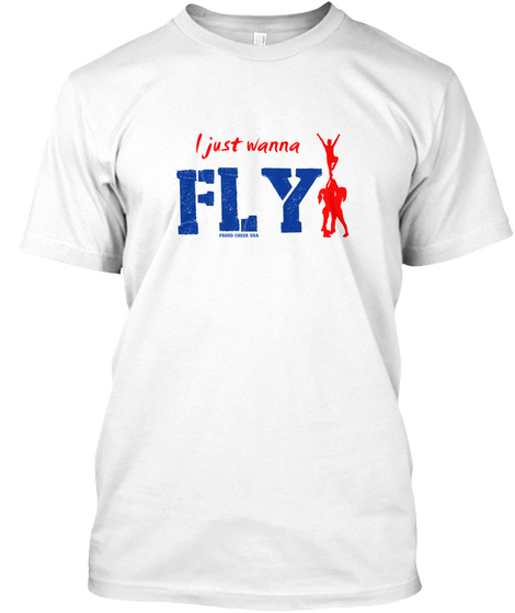 I Just Wanna Fly   Red Blue White Kaos Front