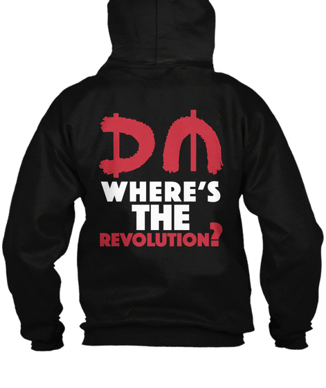 Revolution   Fullzip Hoodie   Us Black Camiseta Back
