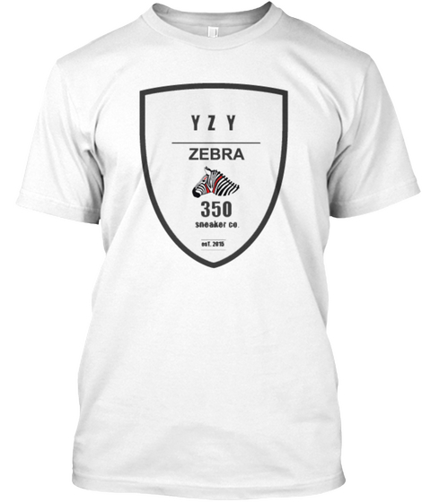 Zebra Yz White T-Shirt Front
