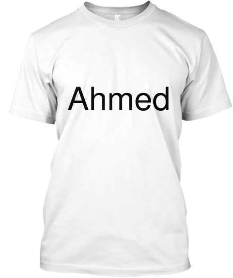 Ahmed White T-Shirt Front