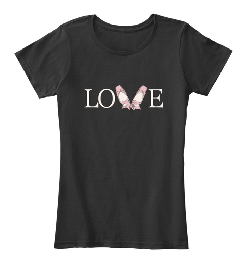 Love  Black áo T-Shirt Front