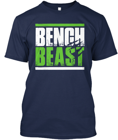 Bench Beast Navy Kaos Front