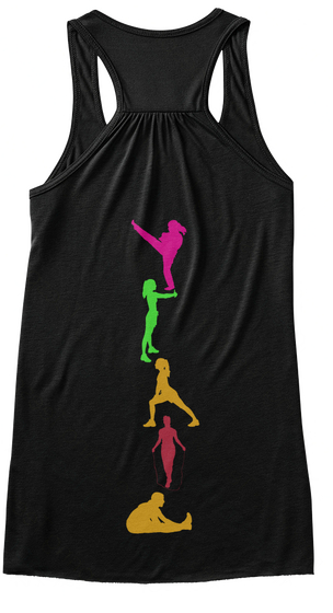 Fitness Moves Workout Gym Tank Top Black T-Shirt Back