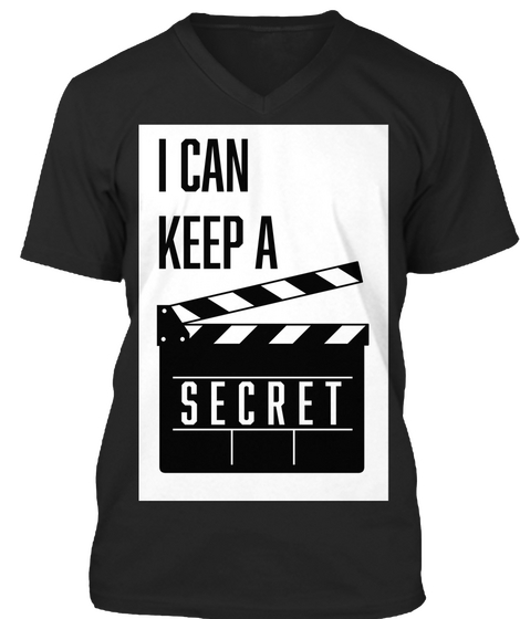 Super Secret Film Shirts  Black Kaos Front