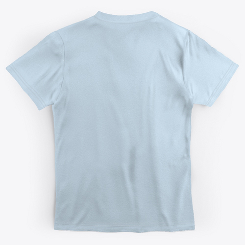 Retro Joystick Pale Blue áo T-Shirt Back