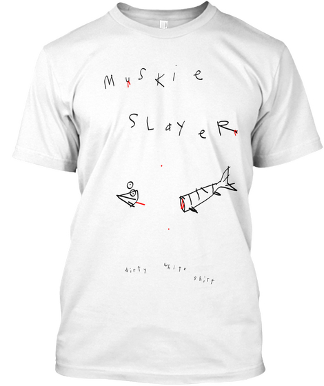 Muskie Slayer White Kaos Front