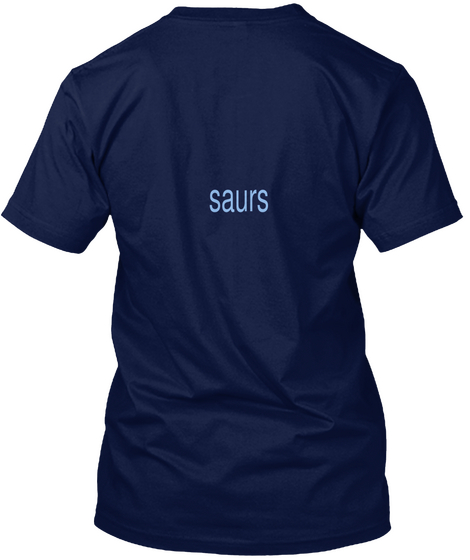 Saurs Navy T-Shirt Back