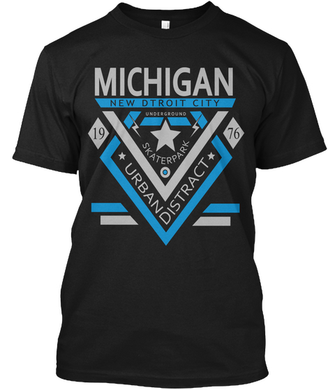 Michingan T  Shirt Limited Edition Black T-Shirt Front