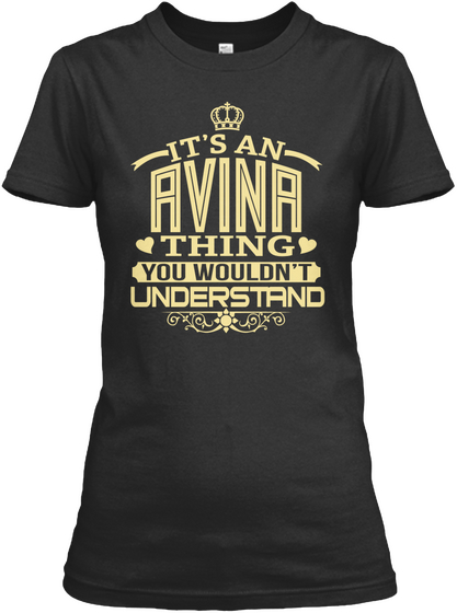 It's A Avinac Thing You Wouldn't Understand Black Kaos Front