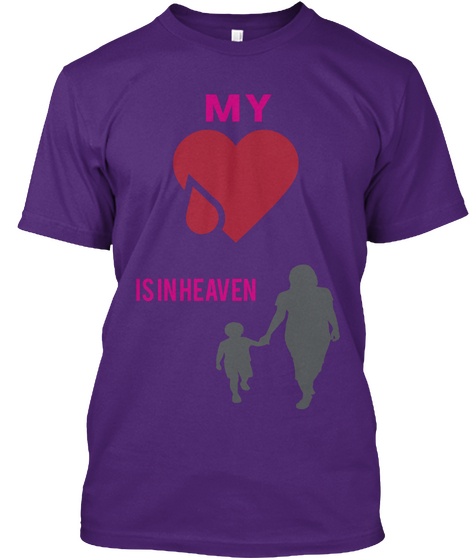 My Is In Heaven Purple Camiseta Front