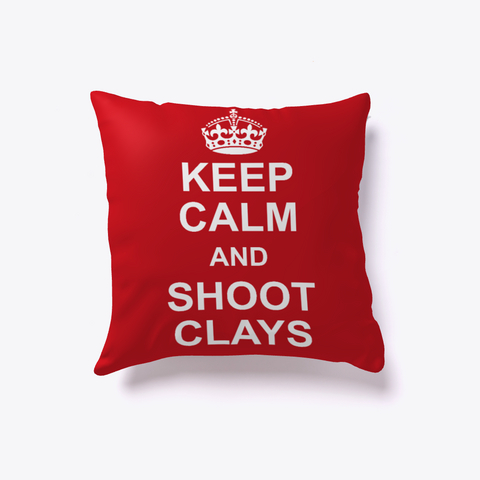 Keep Clam And Shoot Clays White T-Shirt Front