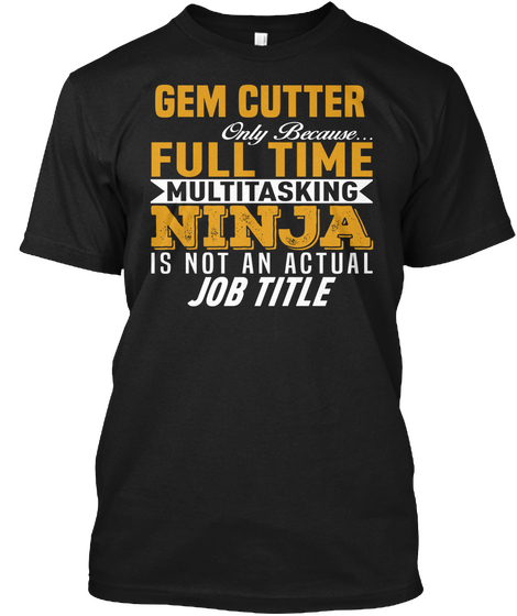 Gem Cutter Black Camiseta Front