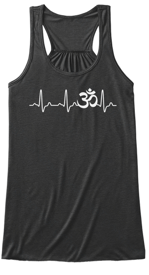 Yoga Tanks Dark Grey Heather T-Shirt Front