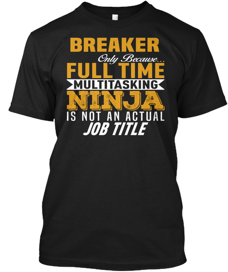 Breaker Black áo T-Shirt Front