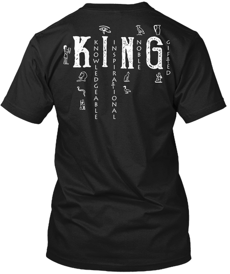 King Black Camiseta Back