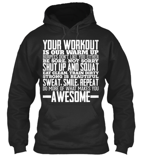 Gym Workout Fitness Bodybuilding Awesome Jet Black Camiseta Front