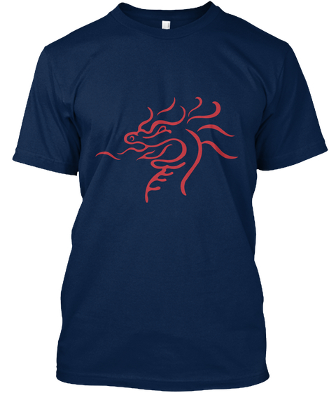 Llanfair­Pwll.... Etc. Its Long! Navy T-Shirt Front