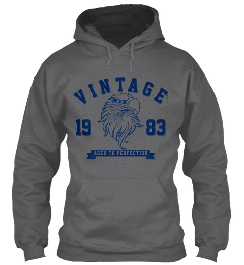 Vintage
1983
Aged To Perfection Dark Heather T-Shirt Front