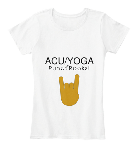 Acu/Yoga Punotrocks! White T-Shirt Front