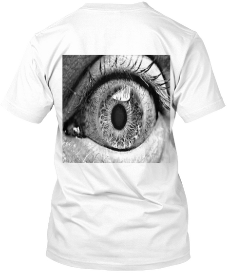 Blue Eye White T-Shirt Back