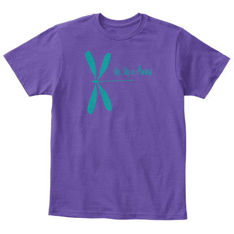 Up, Up & Away Purple  T-Shirt Front