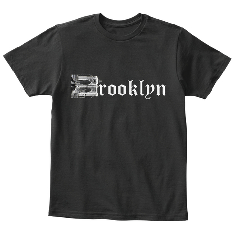 Brooklyn Black T-Shirt Front