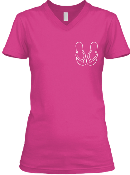 Flip Flop Kinda Girl Berry T-Shirt Front
