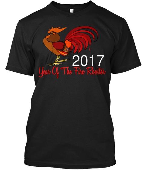 2017 Year Of The Fire Rooster Black Kaos Front